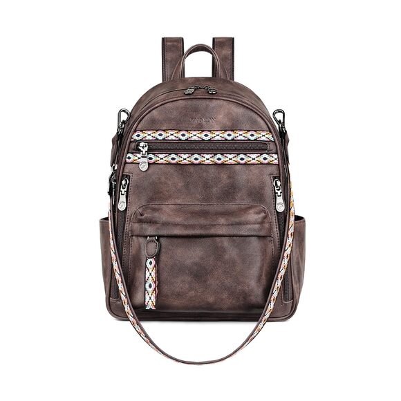 2284 Small Backpack Purse Designer PU Leather Roomly Mini Backpacks Multi main image 3